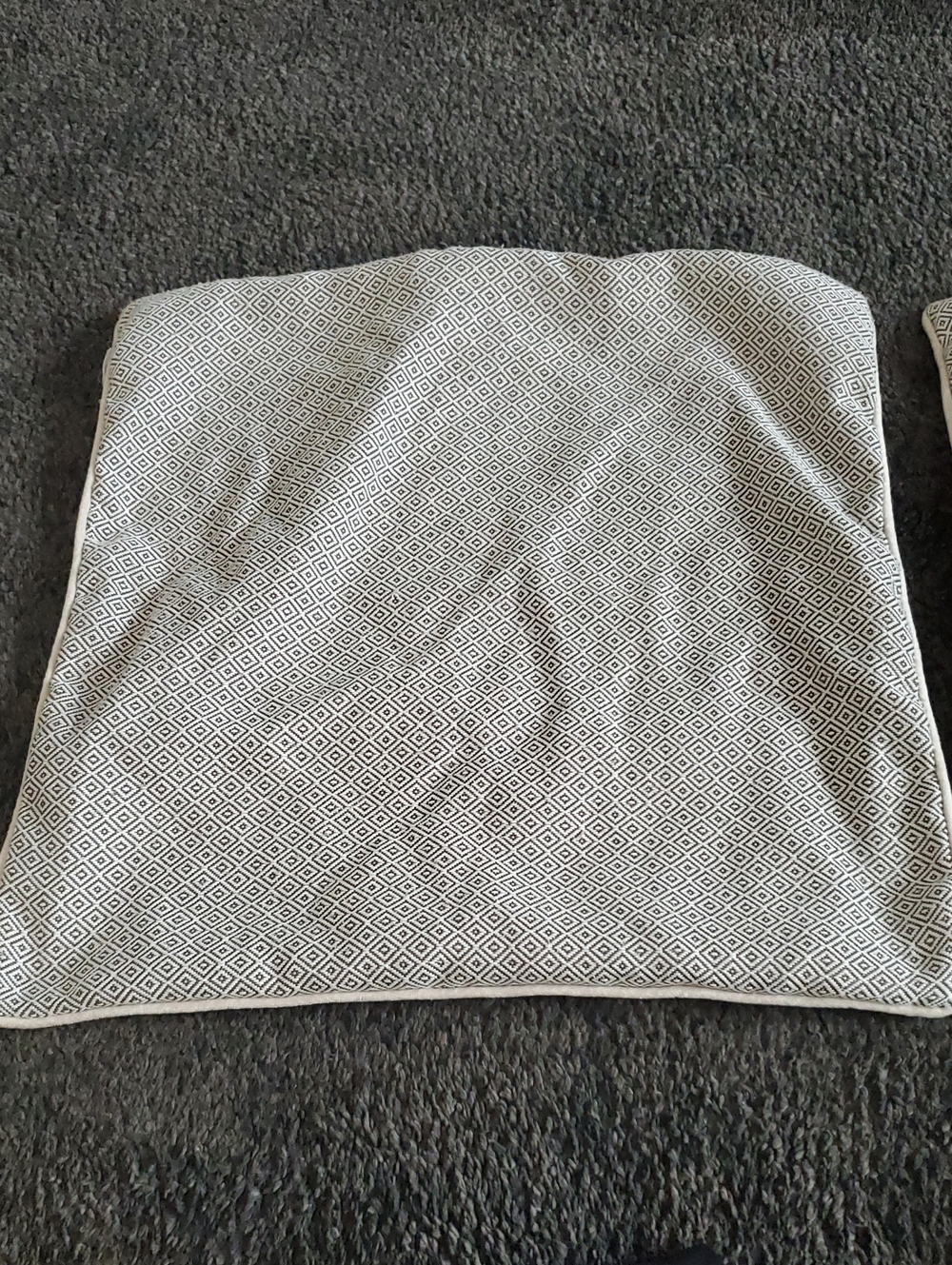 Neutral Geometric Decorative Pillow Covers - White and Black